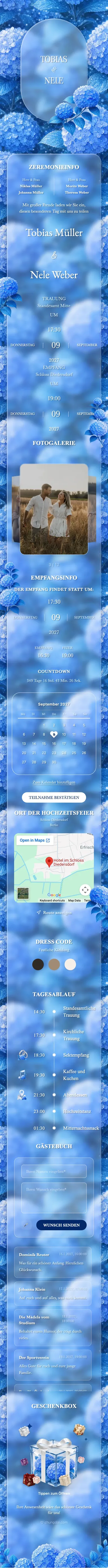 Glass Garden - Blau