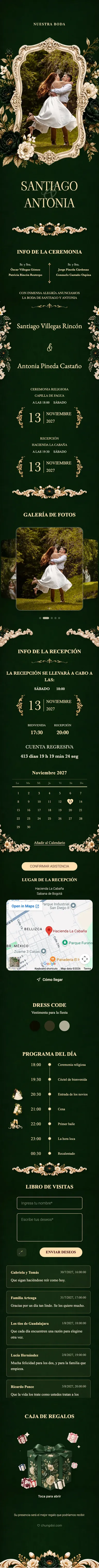 Baroque II - Verde Oscuro