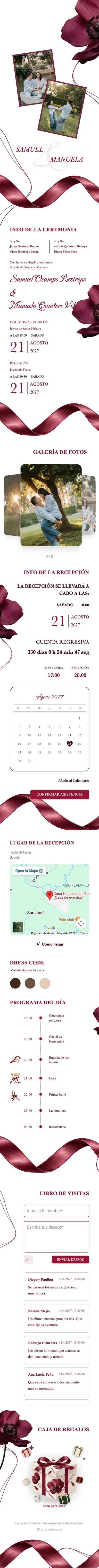Cinta de Seda - Rojo Oscuro