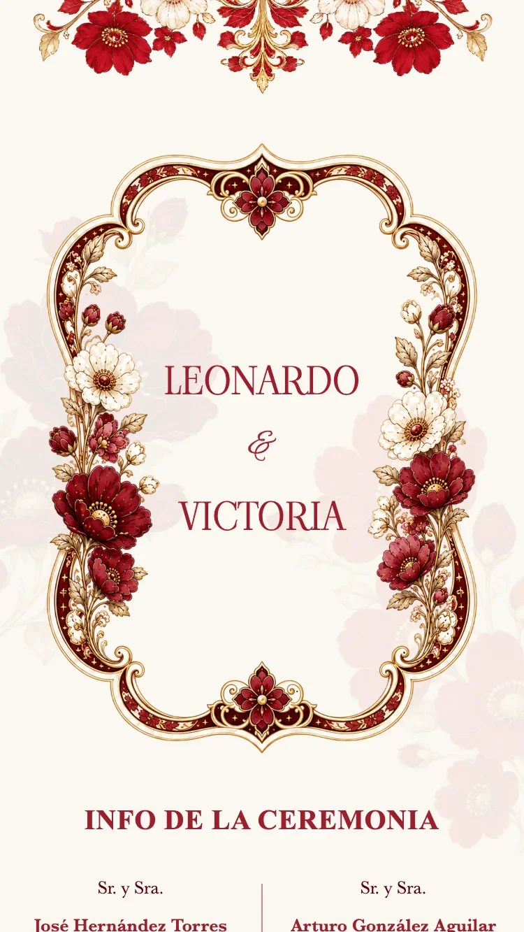 Crystal Floral - Rojo