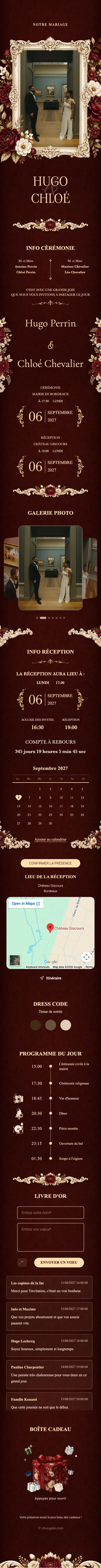Baroque II - Rouge Sombre