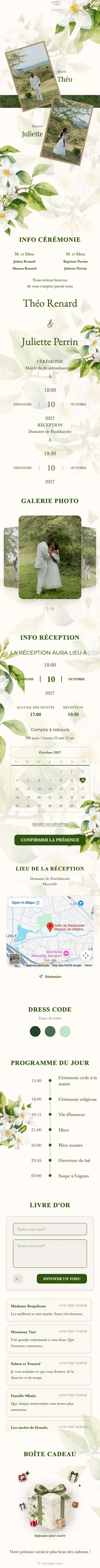 Boho Floral - Vert