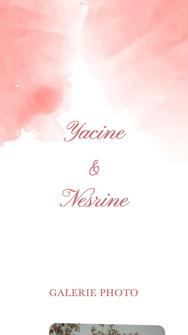Spring Garden - Rouge - Modele de faire-part de mariage en ligne