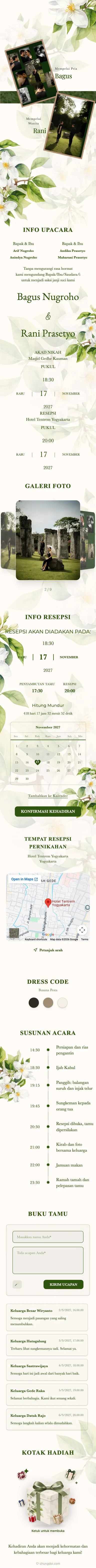 Boho Floral - Hijau