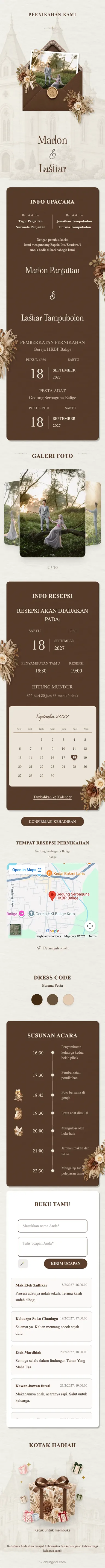 Minimalism - Cokelat Tua