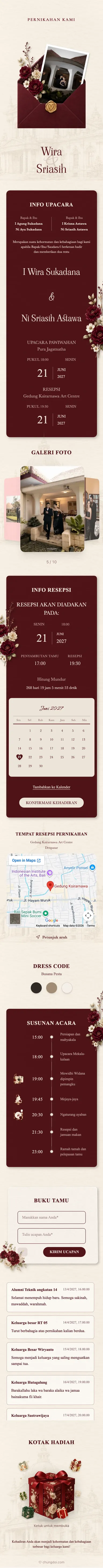 Minimalism - Merah Tua