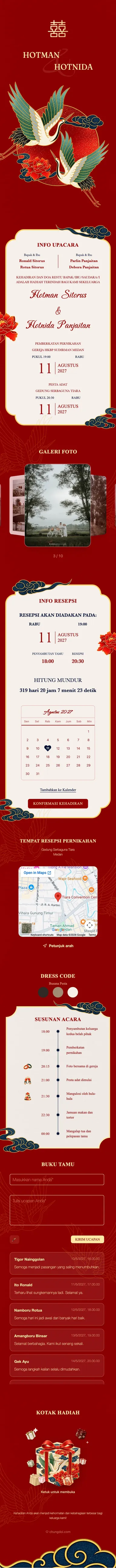 Bangau Ganda - Merah