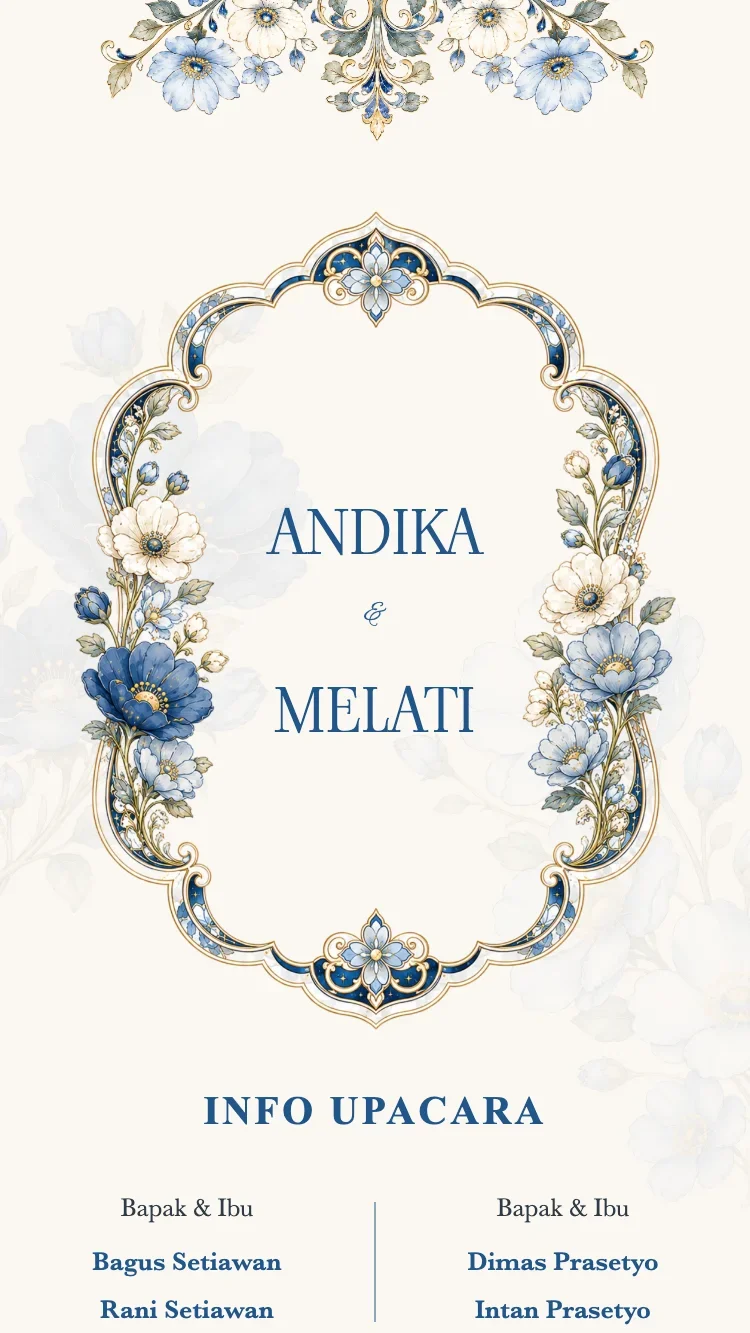 Crystal Floral - Biru