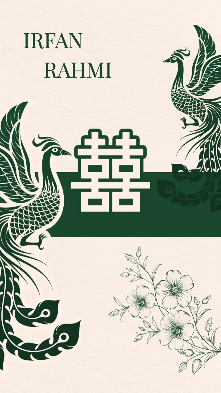 Double Phoenix - Hijau - Template Undangan Pernikahan Online