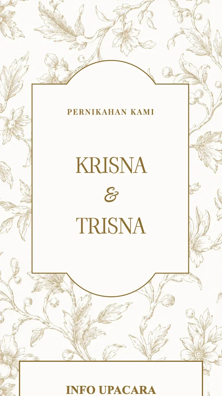 Porselen - Cokelat - Template Undangan Pernikahan Online