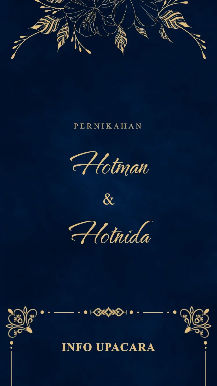 Royal - Biru - Template Undangan Pernikahan Online