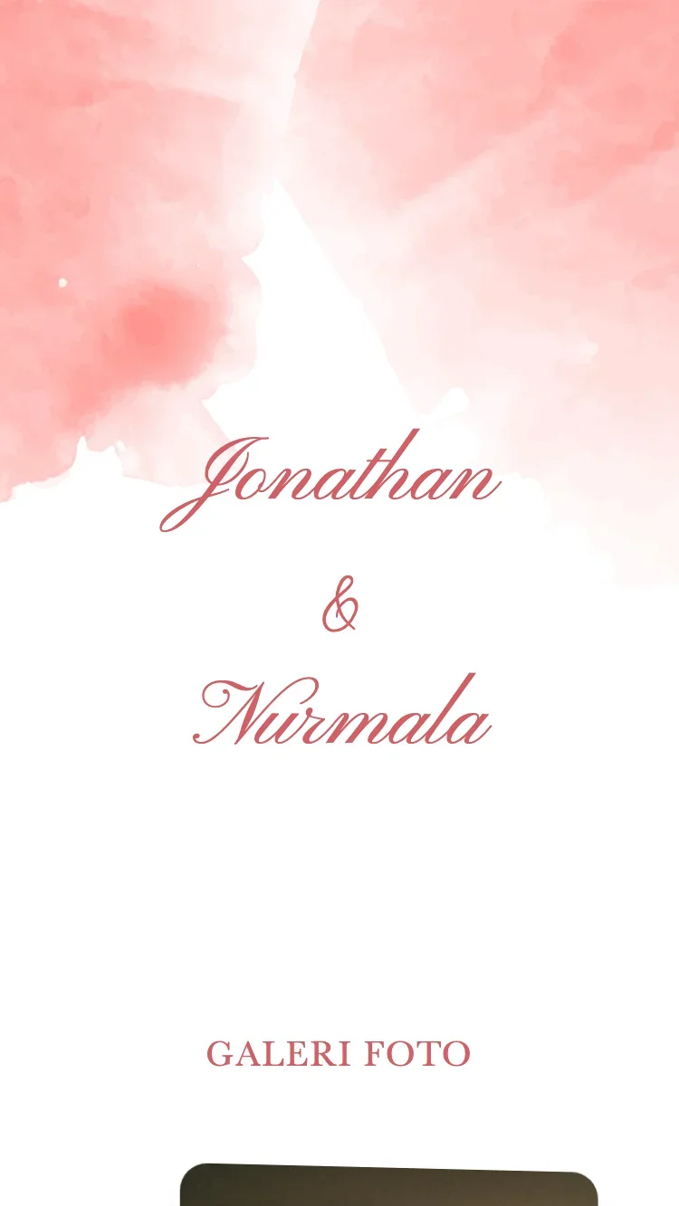Spring Garden - Merah - Template Undangan Pernikahan Online