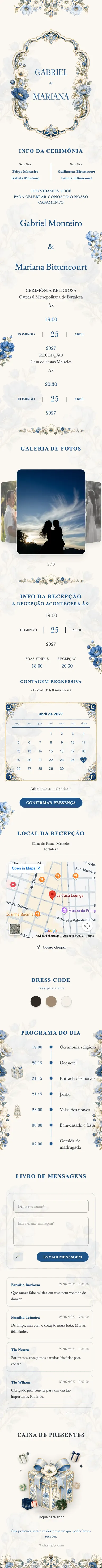 Crystal Floral - Azul