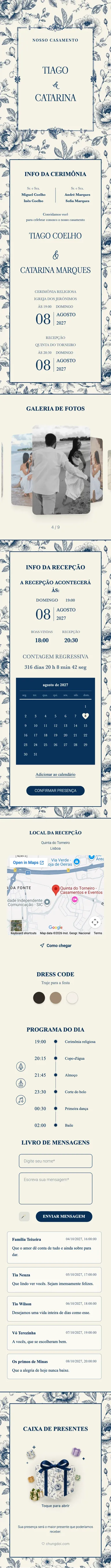 Porcelana - Azul