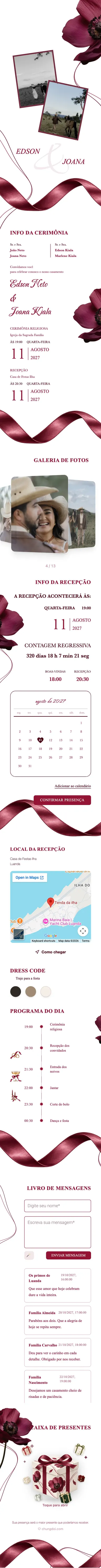 Fita de Seda - Vermelho Escuro