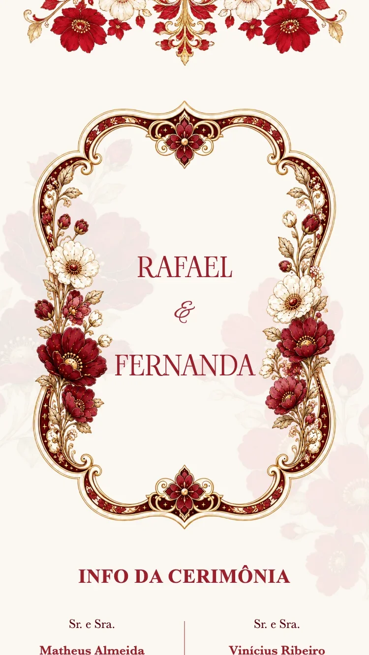 Crystal Floral - Vermelho