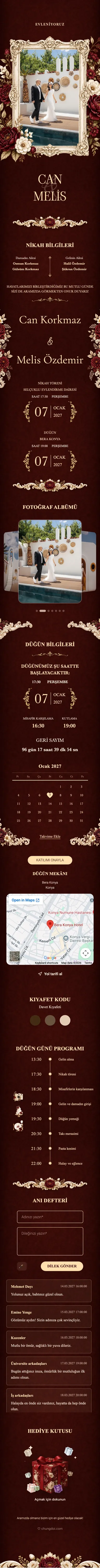 Barok II - Koyu Kırmızı