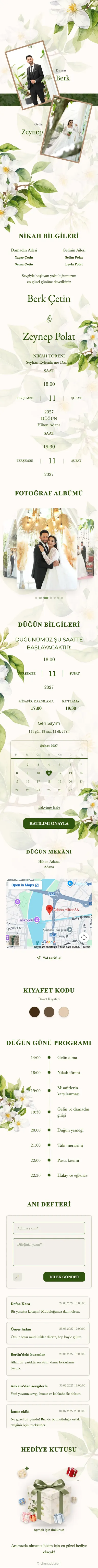 Boho Floral - Yeşil