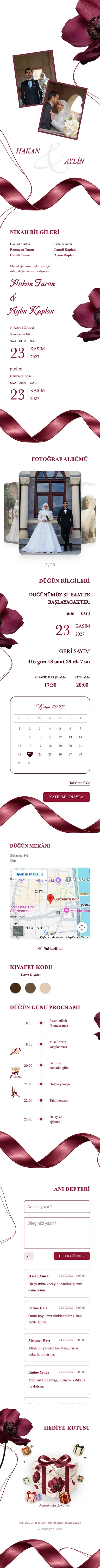 İpek Kurdele - Koyu Kırmızı