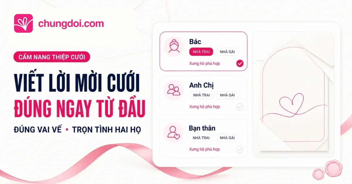 Viết Lời Mời Cưới Sao Cho Đúng Lễ Nghi Gia Đình Việt