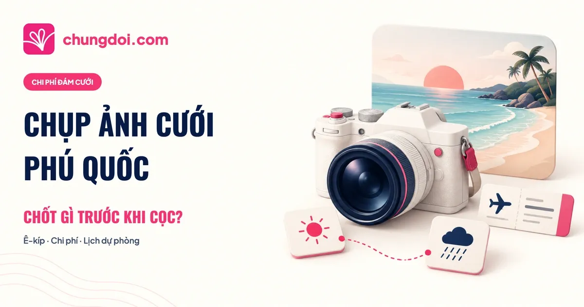 Chụp ảnh cưới Phú Quốc: checklist trước khi cọc