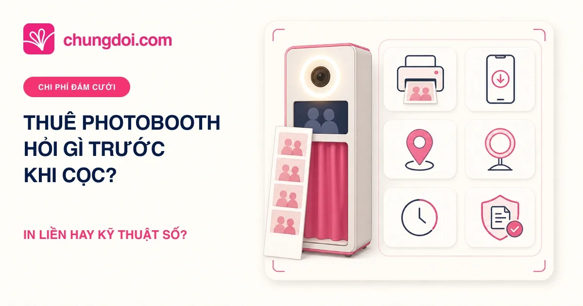 Thuê photobooth đám cưới: hỏi gì trước khi cọc?