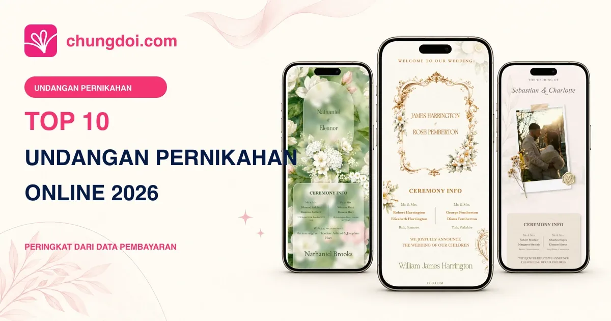 10 Desain Undangan Pernikahan Online Terbaik 2026