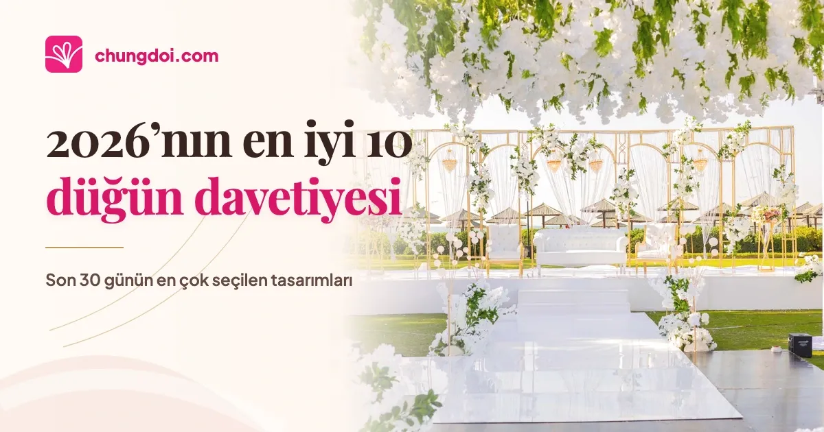 2026'nın en iyi 10 online düğün davetiyesi