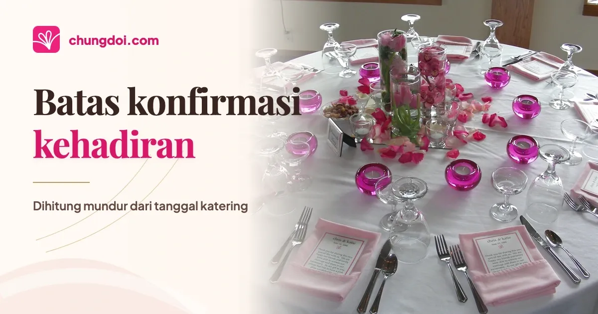 Kapan Batas Konfirmasi Kehadiran Pernikahan?