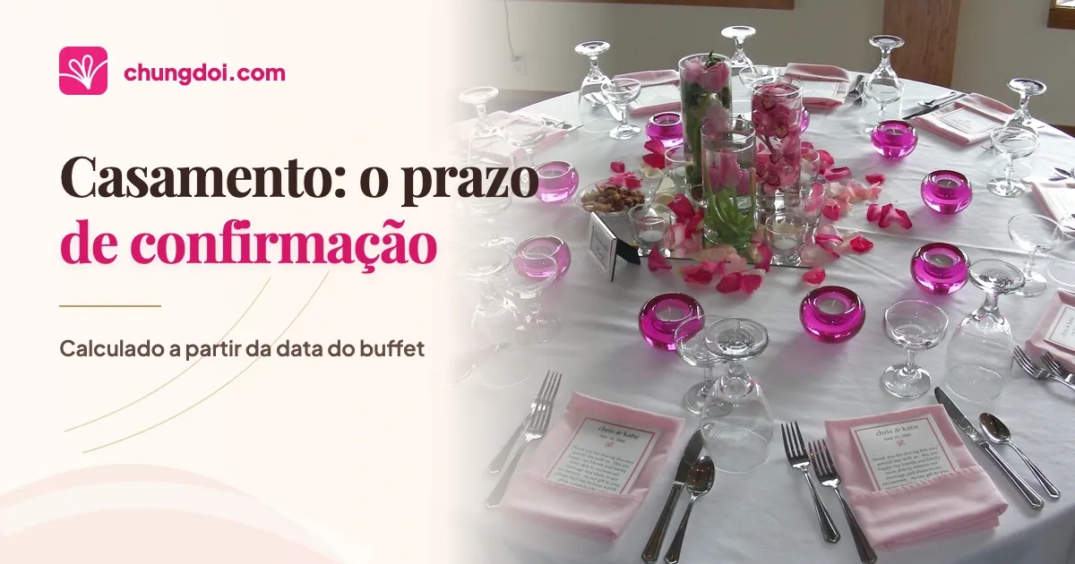 Qual o prazo para confirmar presença no casamento?